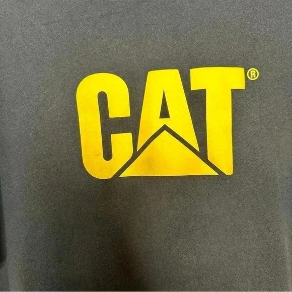 CAT Equipment T-Shirt Black & Yellow Size Large - Picture 4 of 16